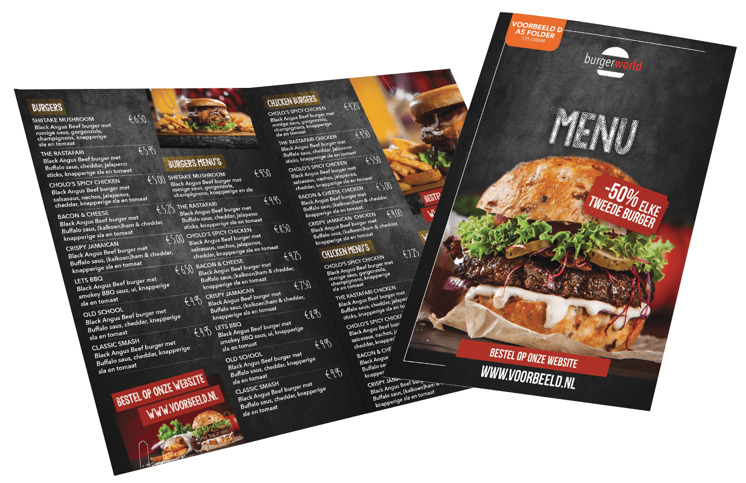 catalogus Kom langs om het te weten tempo Horeca menukaarten - U kunt bij ons terecht voor al uw menukaarten. |  Foodticket