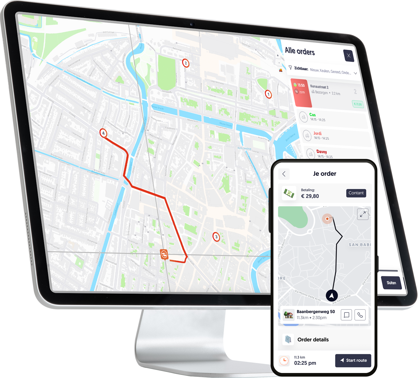 Bezorgers app Foodticket