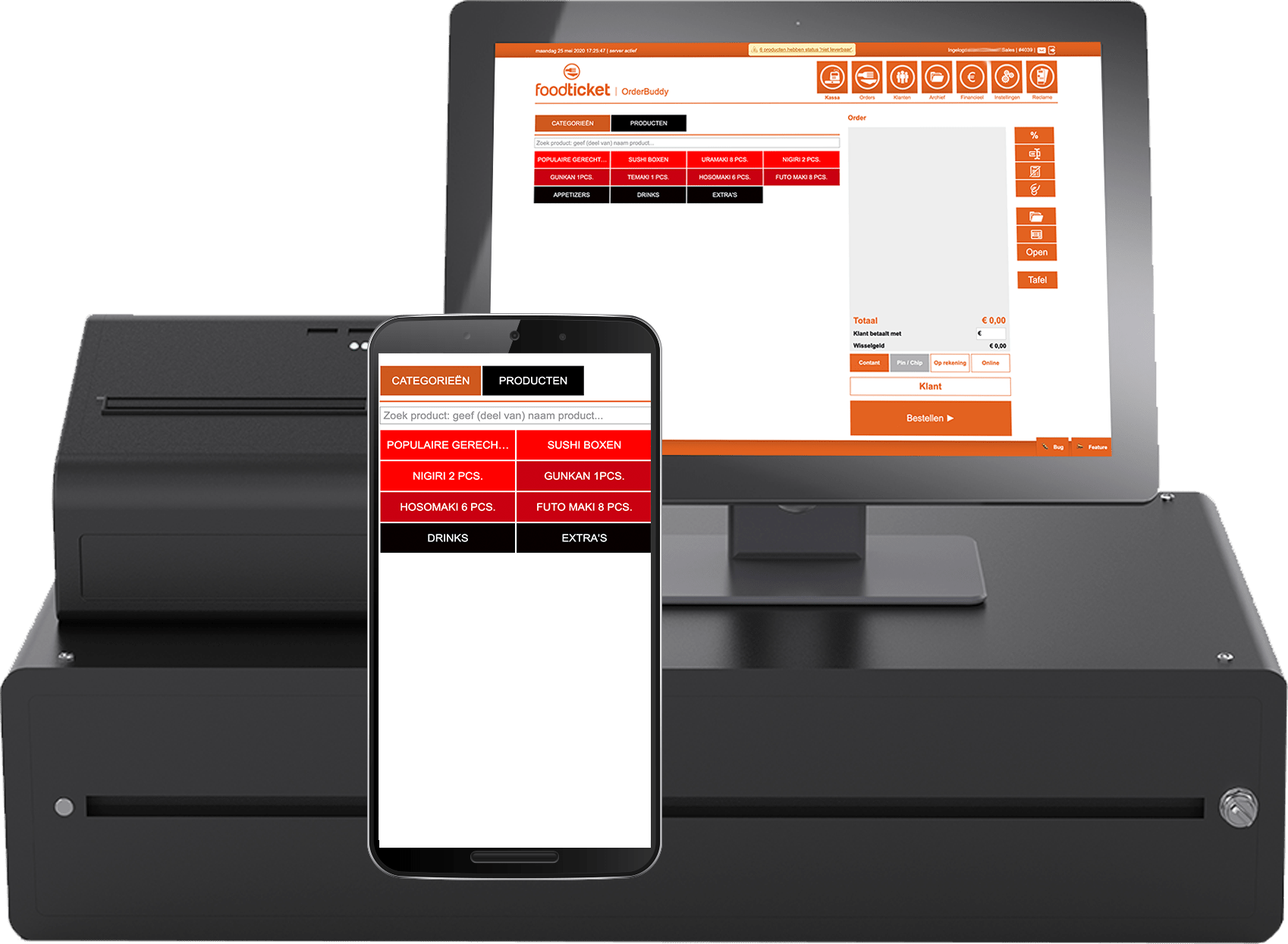 Kassasysteem horeca Moderne kassa voor uw restaurant |